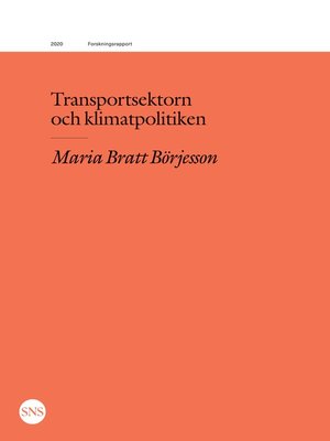cover image of Transportsektorn och klimatpolitiken